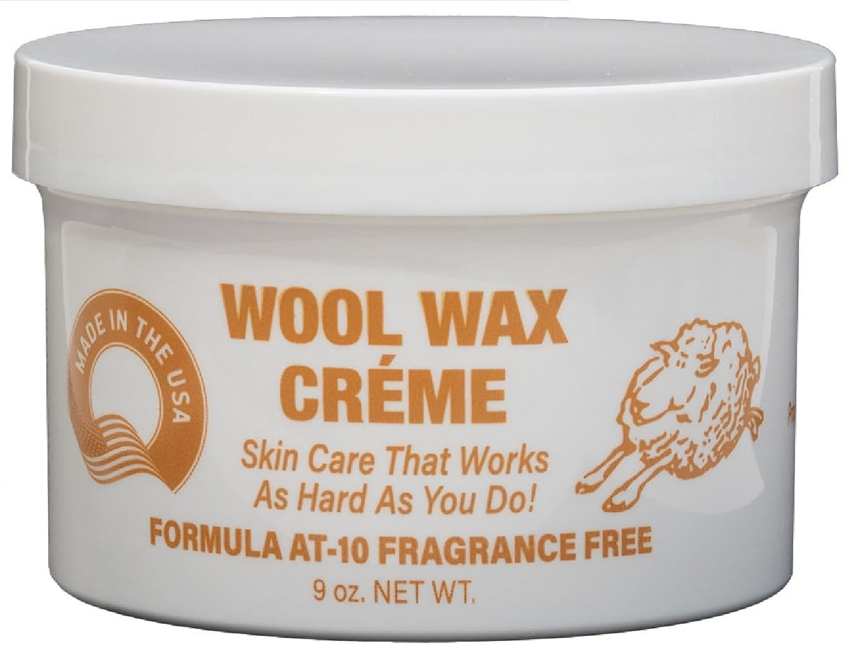 Crème Wool Wax en pot de 9 onces, soin hydratant pour la peau.