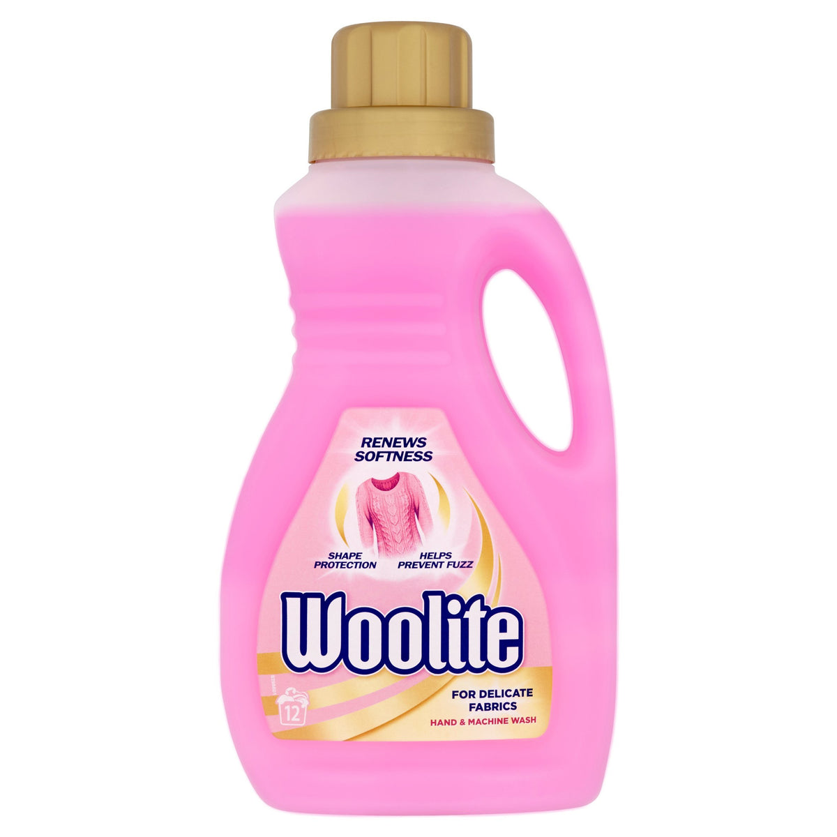 Bouteille Woolite savon pour les mains 750 ml, propreté quotidienne.