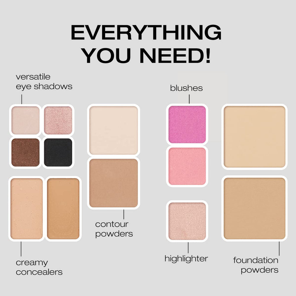 Woosh Beauty ombres crème brun or noir, options polyvalentes.