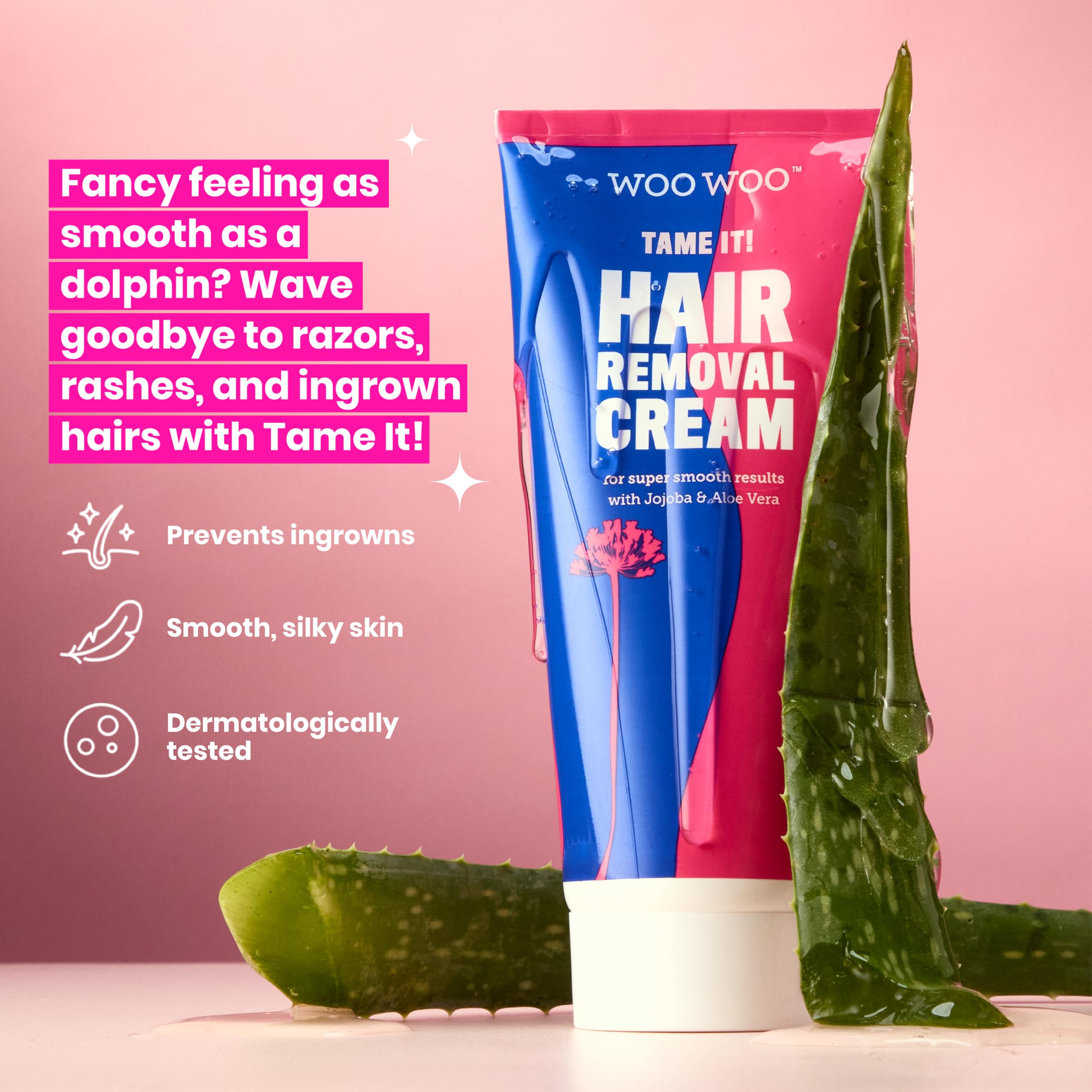 Woowoo Tame It! Flacon 100 ml prêt à l'emploi pour une routine rapide.
