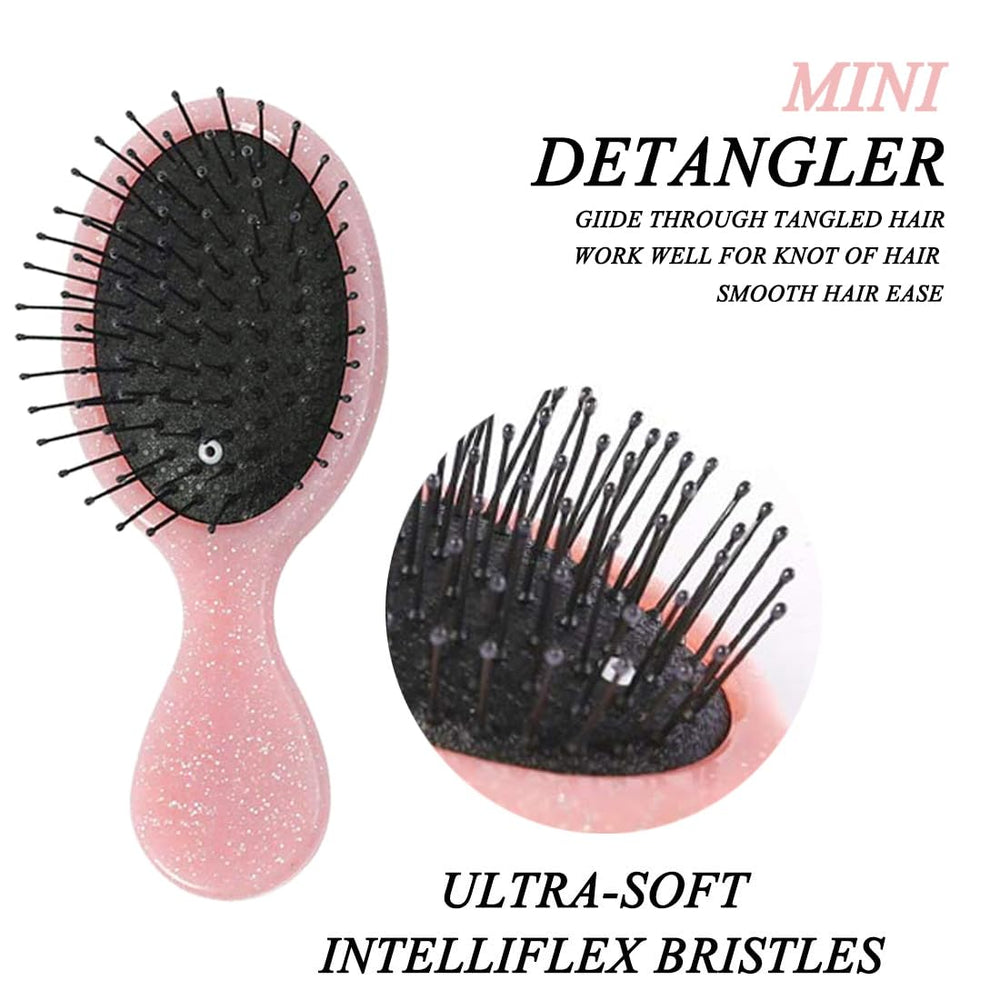 Brosse portable Woplagyreat rose, légère pour les enfants.