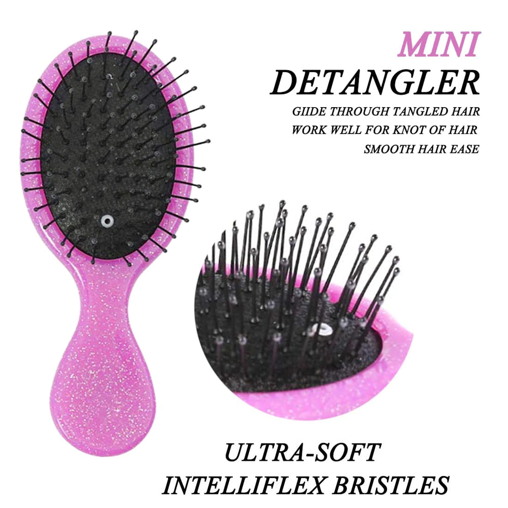 Brosse portable Woplagyreat violet, prête pour les voyages.