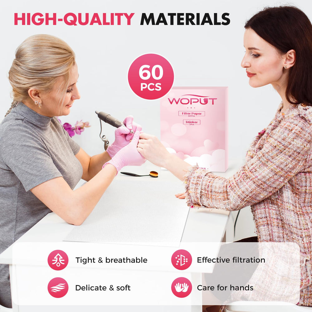 Filtre-poussière jetable Woput, 60 feuilles compatibles avec la plupart des extracteurs.