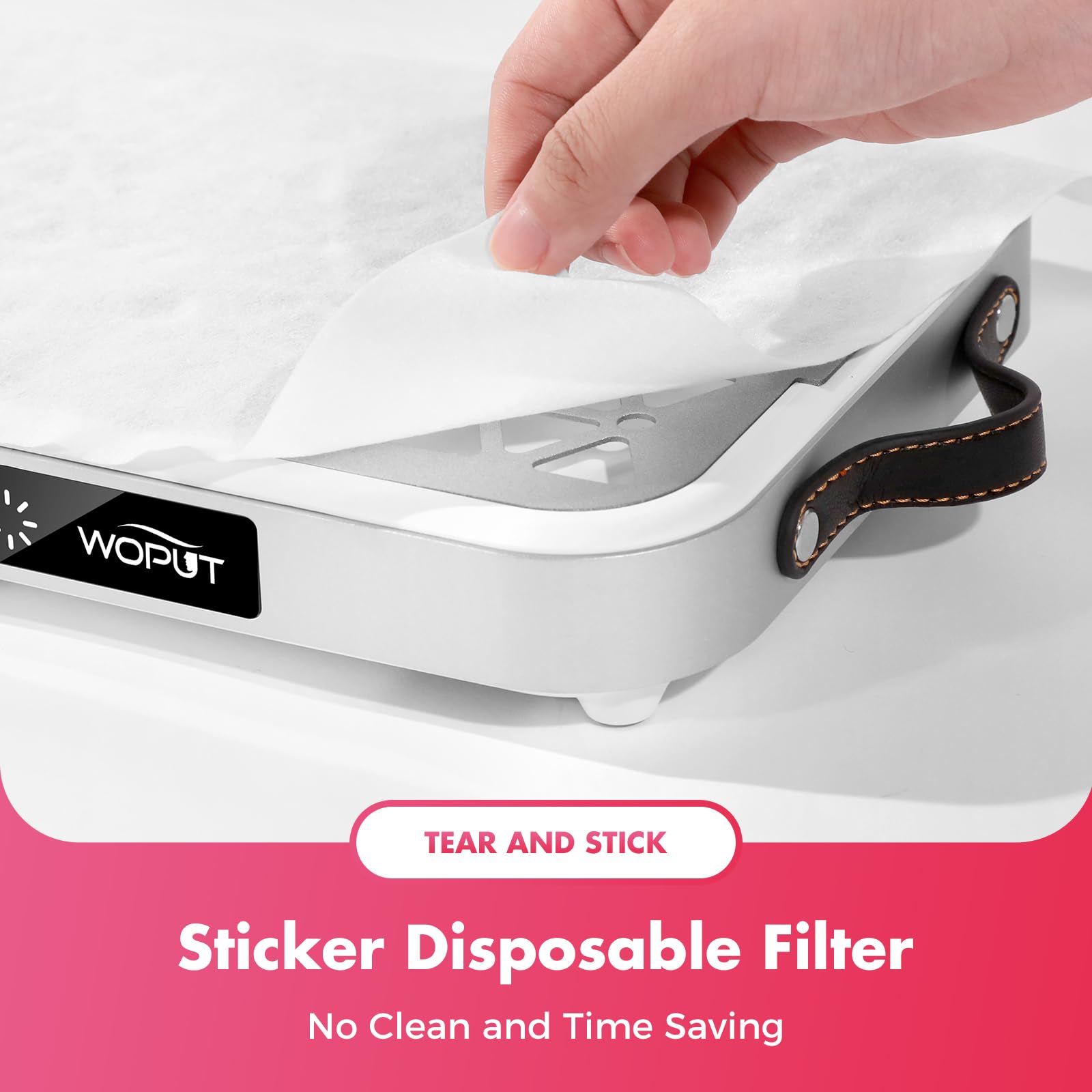 Papiers filtrants Woput pour salon, nettoyage rapide et maintenance facile.