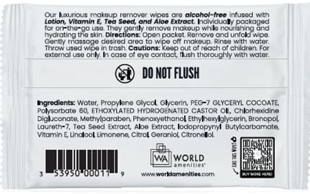 World Amenities emballage 100% recyclable, respectueux de l'environnement et pratique.