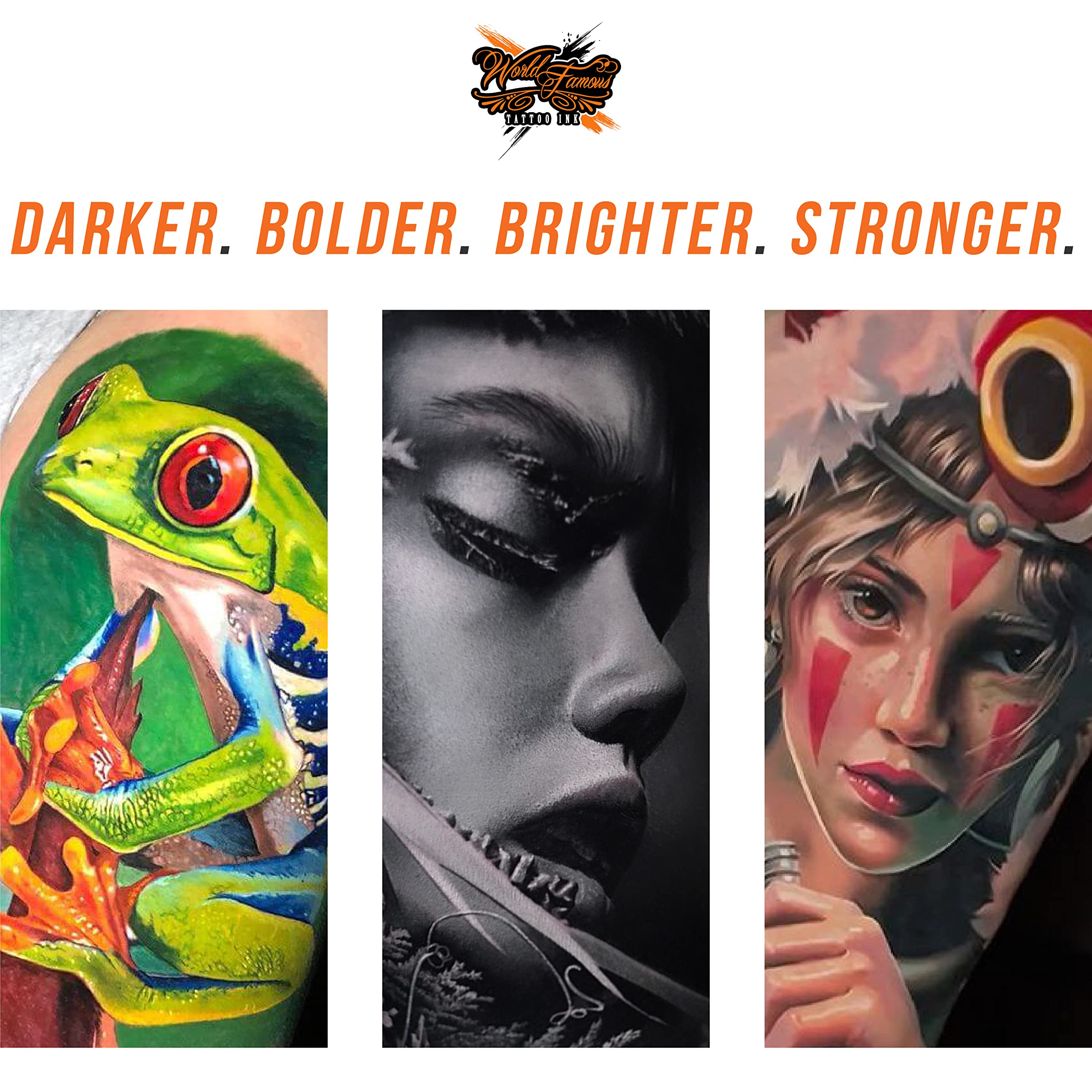 World Famous Tattoo Ink – code d’authenticité lisible au scanner.