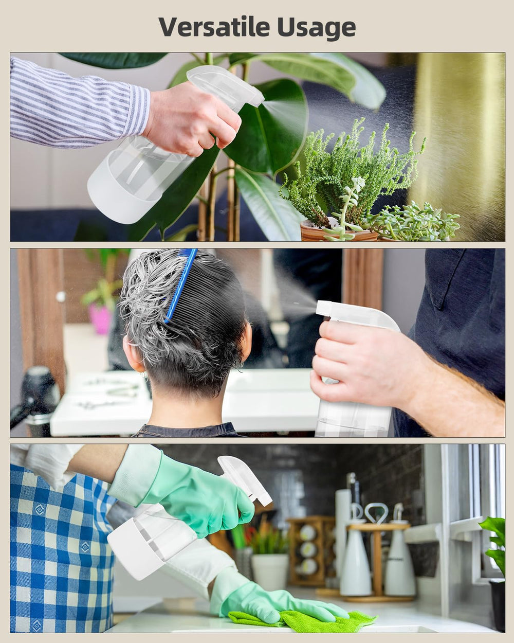 Worldgsb bouteille verre 8oz, parfait pour jardinage et arrosage des plantes.