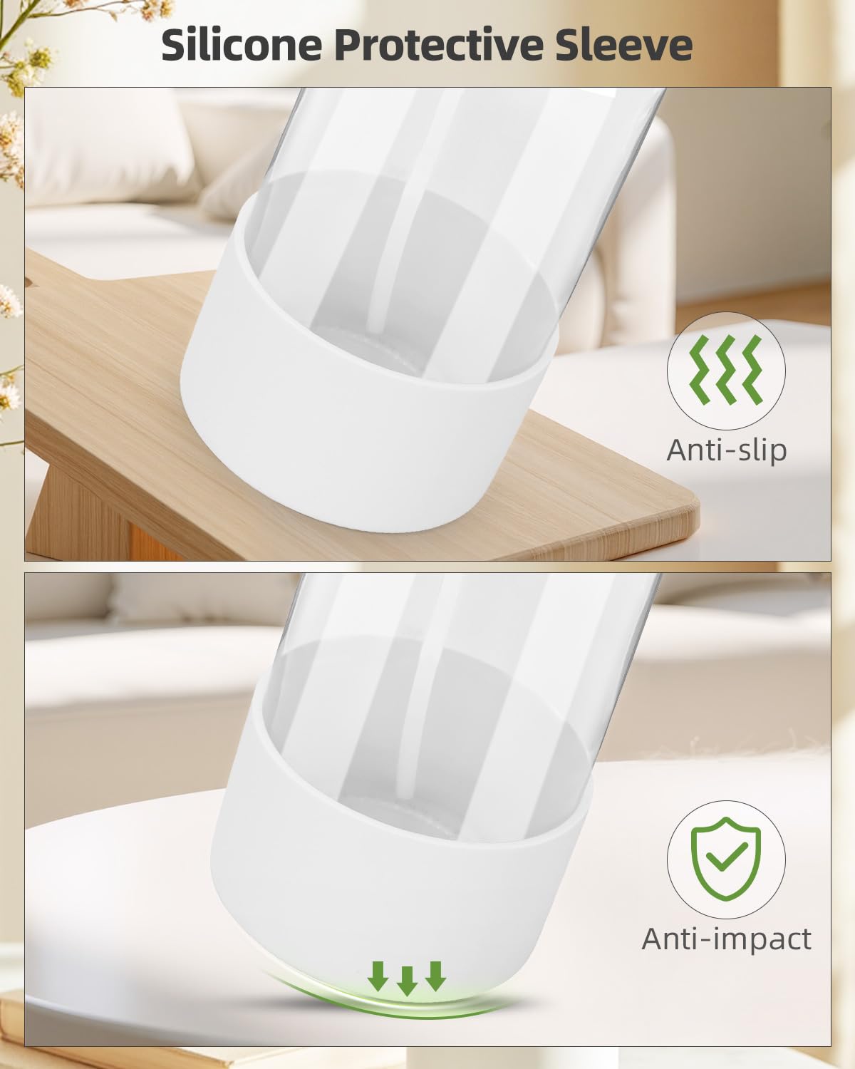 Worldgsb bouteille verre 8oz, ouverture large pour remplissage facile.