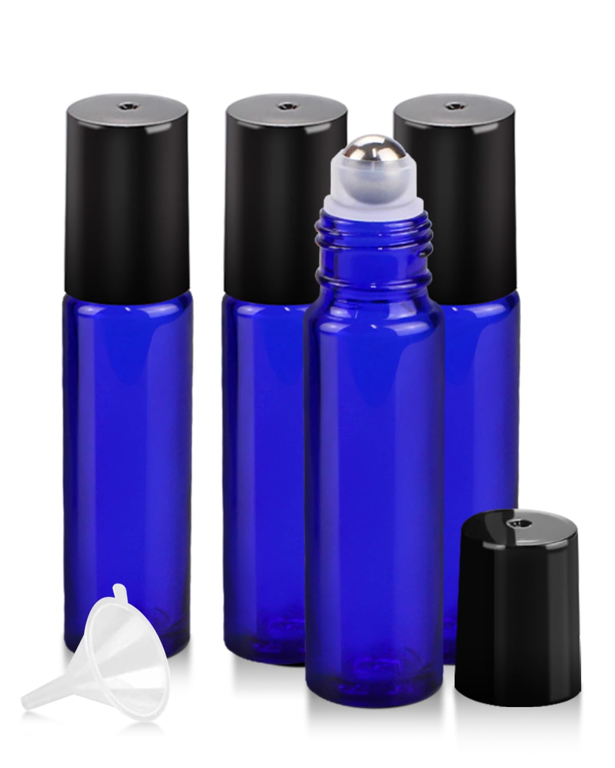 Worldgsb bouteille roller 10ml bleu en verre, protection UV
