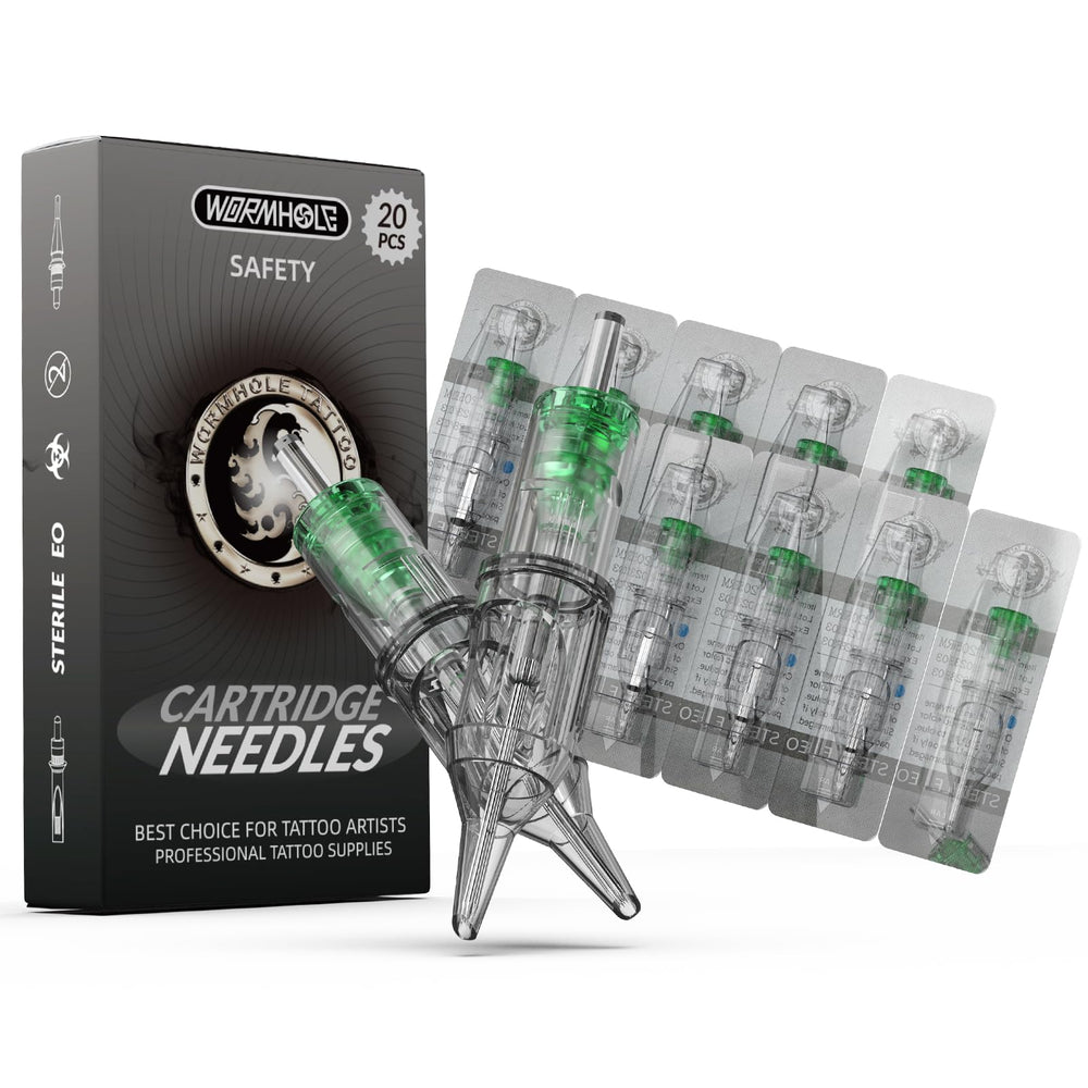 Aiguilles Wormhole Tattoo 20pcs 5RS dans emballage individuel pour une hygiène facilitée