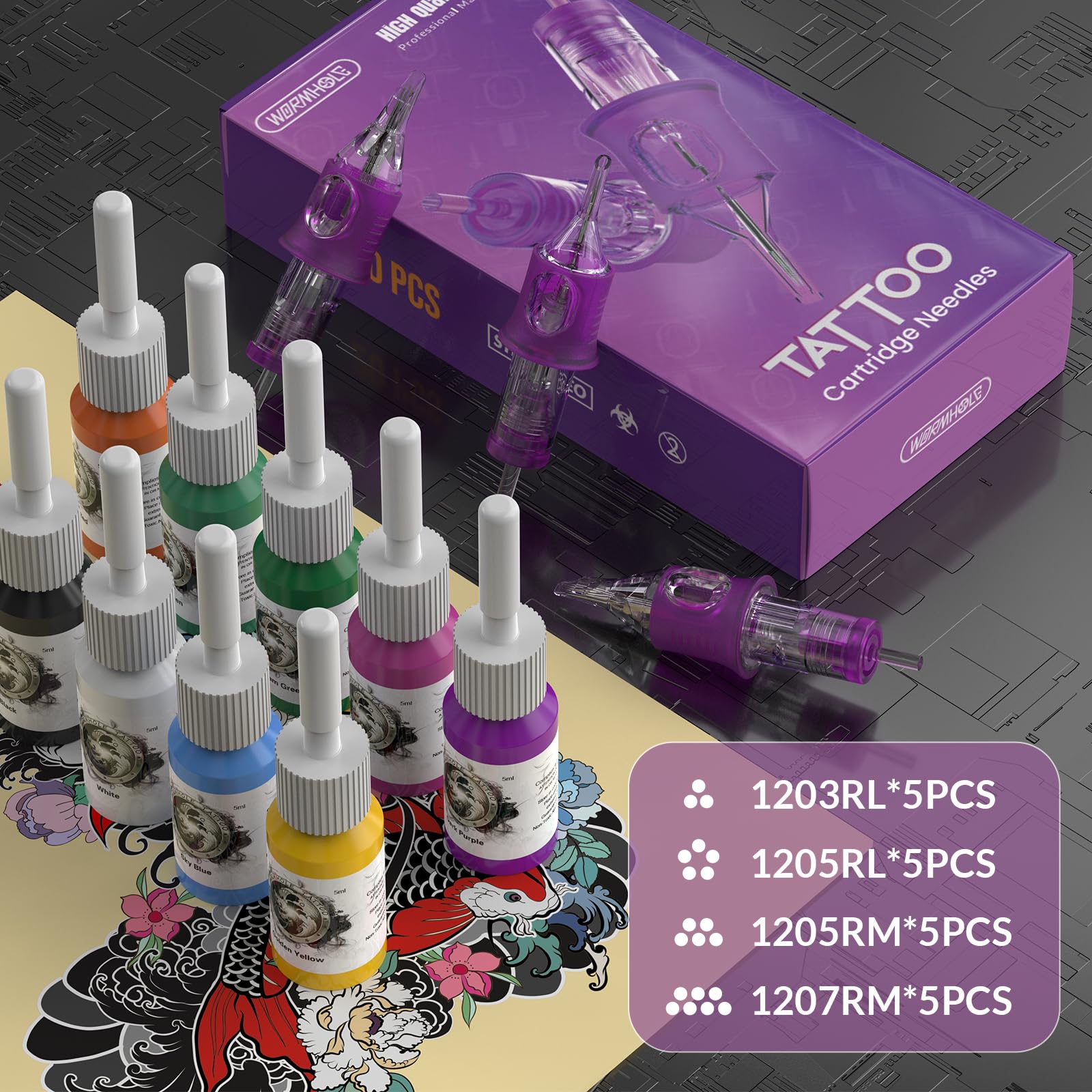 Palette de encre violet Wormhole – couleurs vibrantes pour créations personnalisées