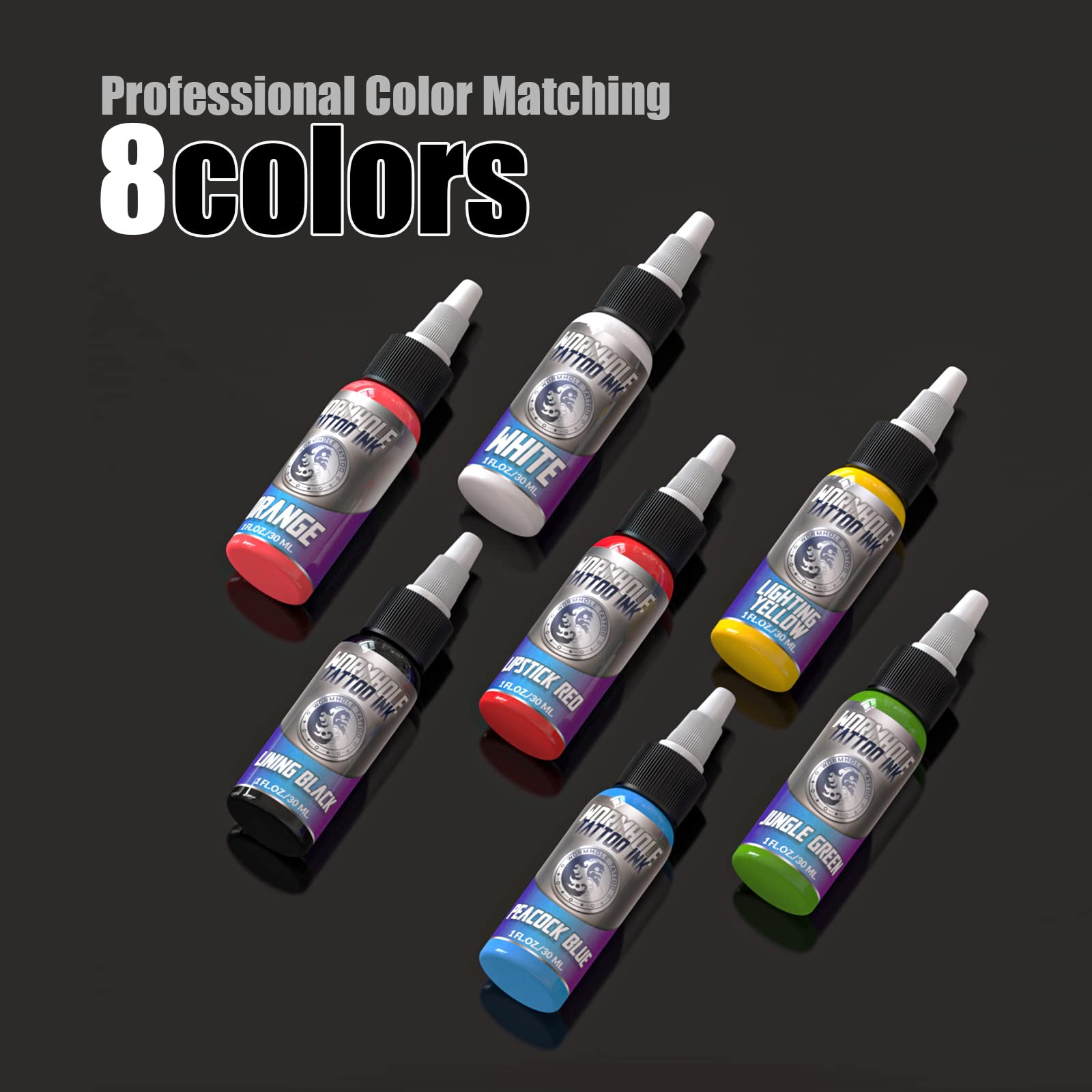 Kit Wormhole Tattoo pour debutants, cadeau parfait pour apprentissage et pratique.