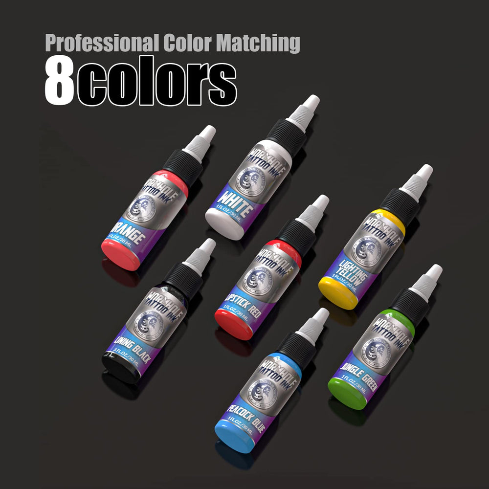 Kit Wormhole Tattoo pour debutants, cadeau parfait pour apprentissage et pratique.