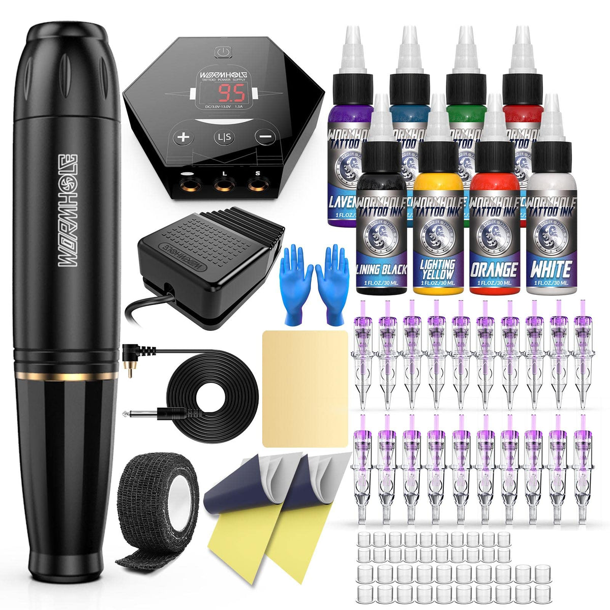Kit Wormhole Tattoo emballage complet pret a demarrer votre premiere creation.
