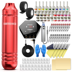 Wormhole Tattoo Kit ensemble complet, idéal pour débuter le tatouage.