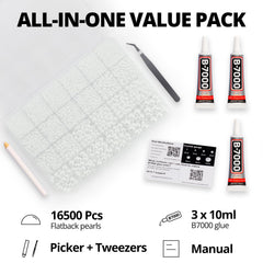 Worthofbest demi-perles blanches 3mm, idéales pour embellir costumes et accessoires.