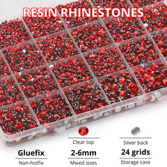 Worthofbest – étui-rangement 24 grilles pour organiser les strass facilement