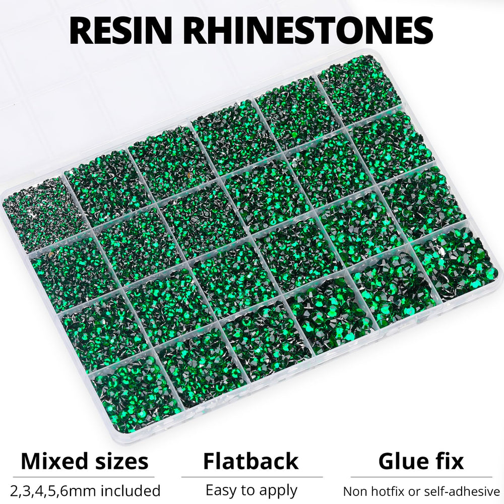 Worthofbest strass émeraude 4mm flatback pour tissus et ongles