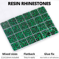 Worthofbest strass émeraude 4mm flatback pour tissus et ongles