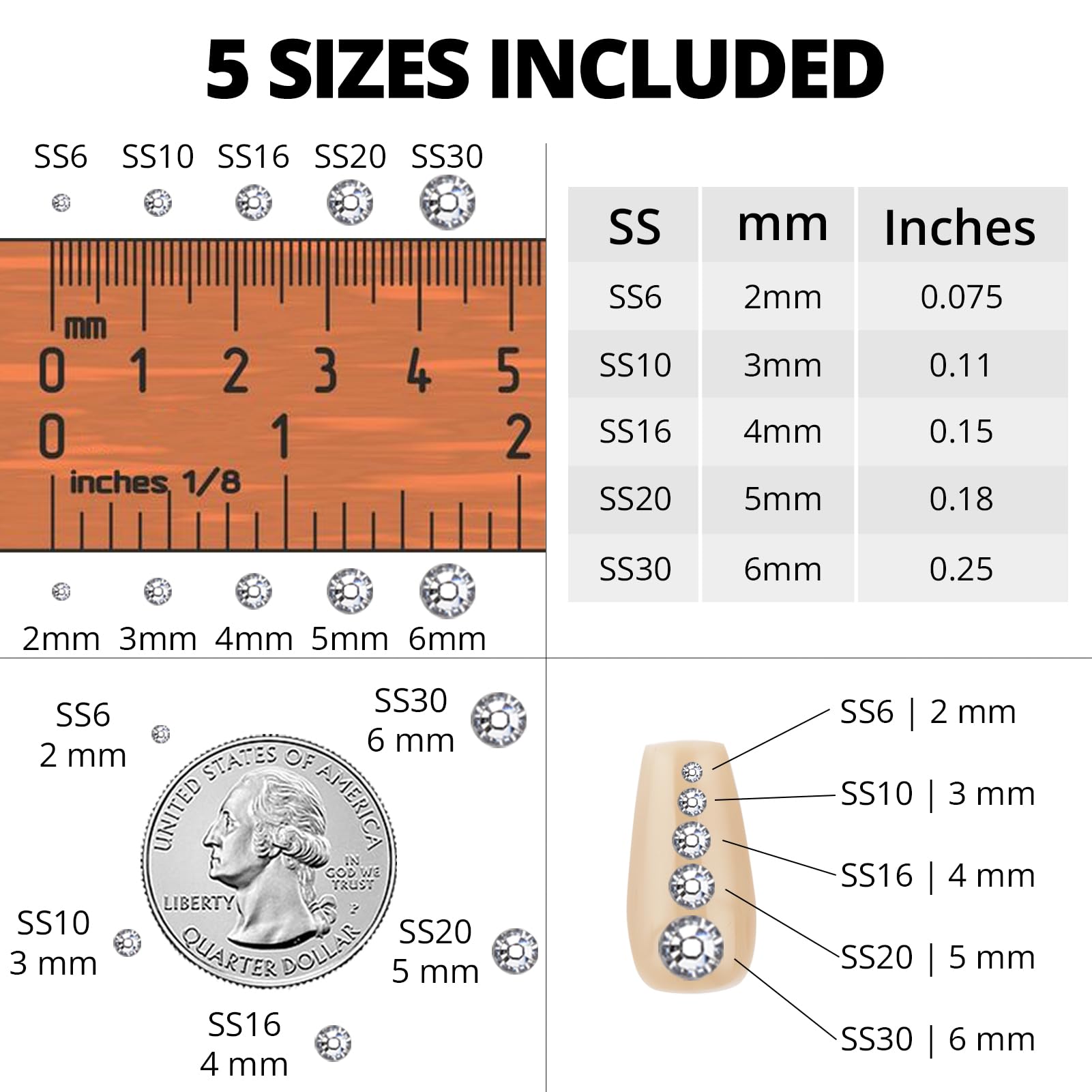Worthofbest strass émeraude 5mm flatback pour décor élégant
