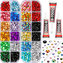 Worthofbest - ensemble de strass 2,3 et 5 mm, éclat étincelant pour bricolage.