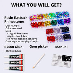Worthofbest strass flatback multicolores 2-4-5 mm adaptés aux projets variés