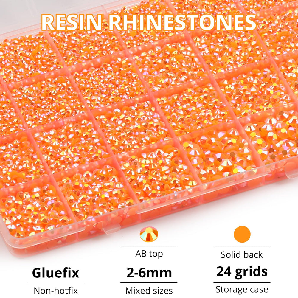 Worthofbest strass orange dos plat 4mm, scintillant sur vêtements et décorations.