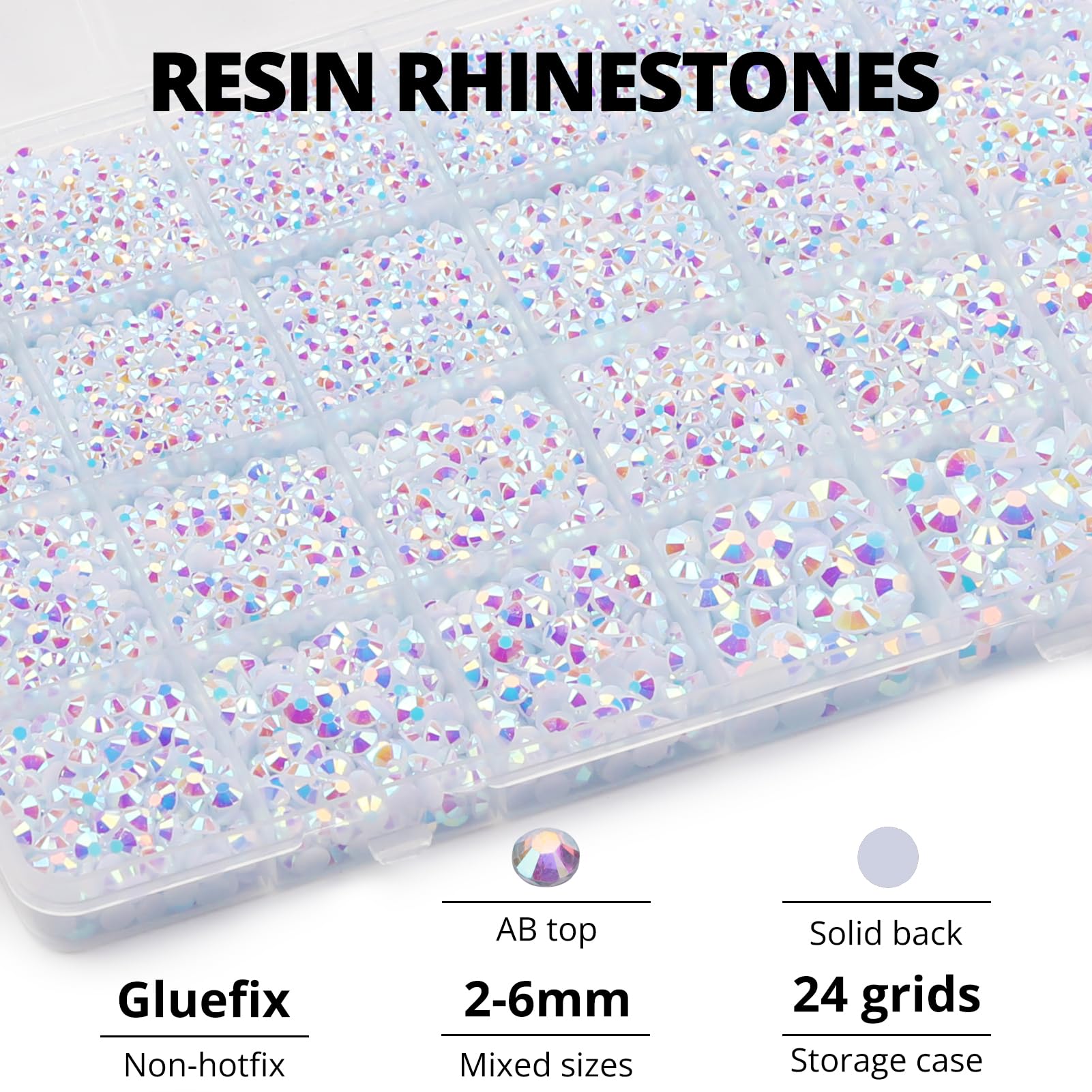 Worthofbest strass résine AB 4 mm – application facile sur textiles.