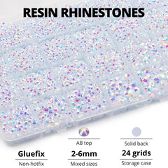 Worthofbest strass résine AB 4 mm – application facile sur textiles.