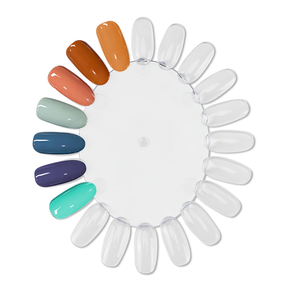 Worutuk affichage-vernis-ongles-plastique : présentation nette des teintes.