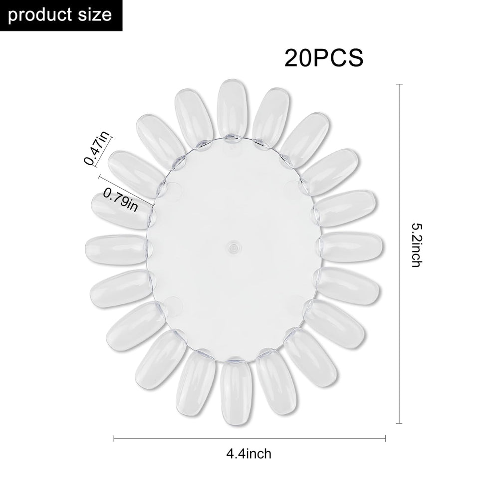 Worutuk roue echantillons-ongles-plastique : outil pratique pour art des ongles à domicile.