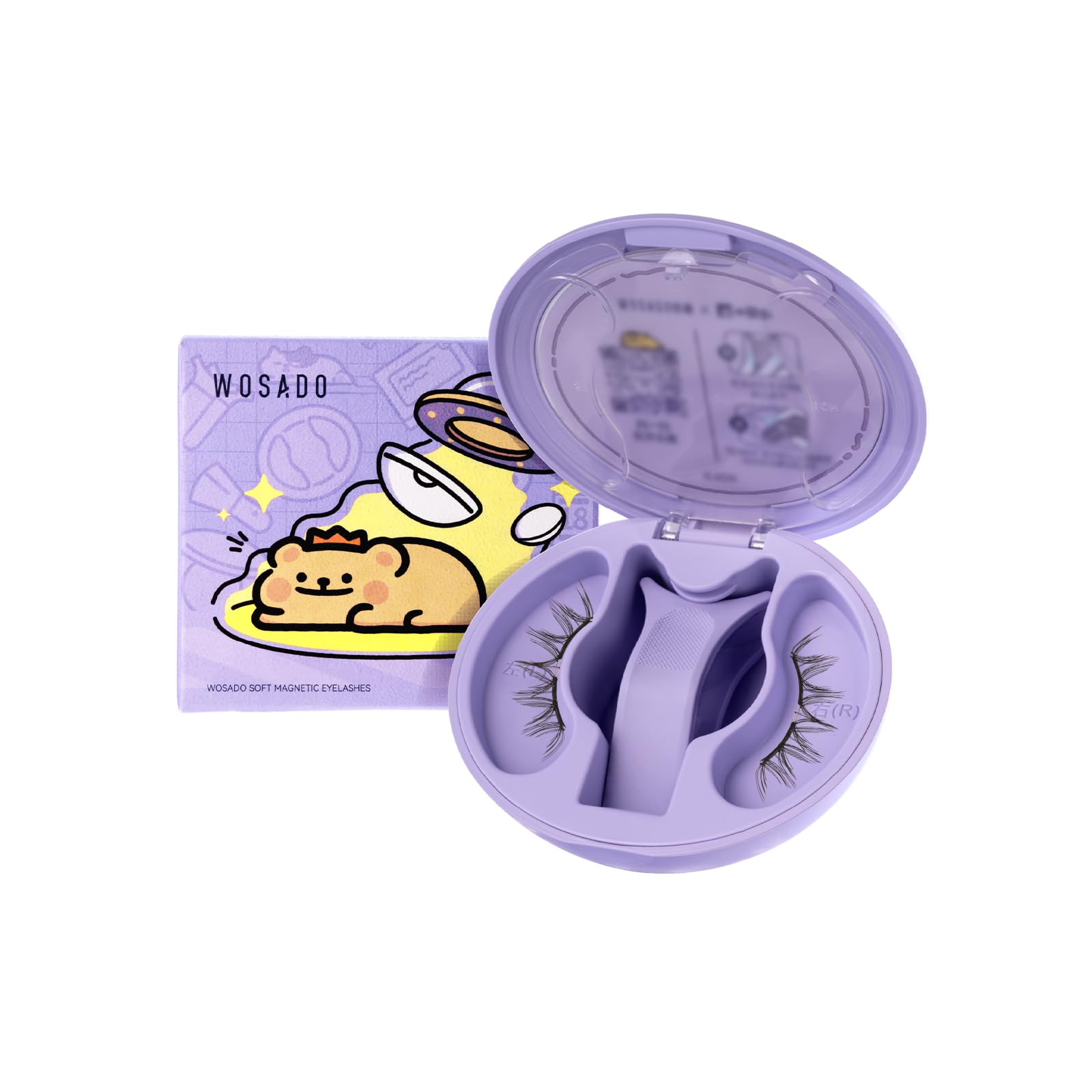 Cils magnétiques BearisBug avec applicateur pour une pose rapide et précise.