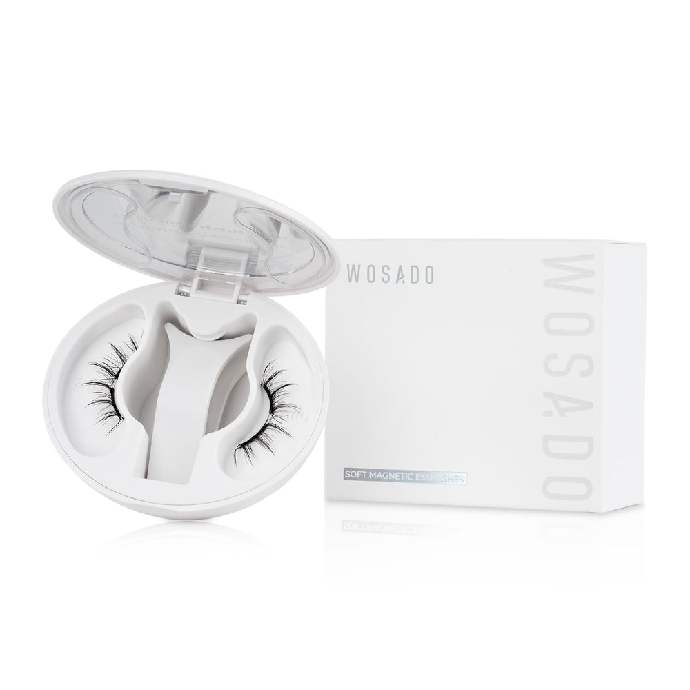 Cils magnétiques WOSADO N°14 Frost Black avec applicateur inclus pour une pose rapide.