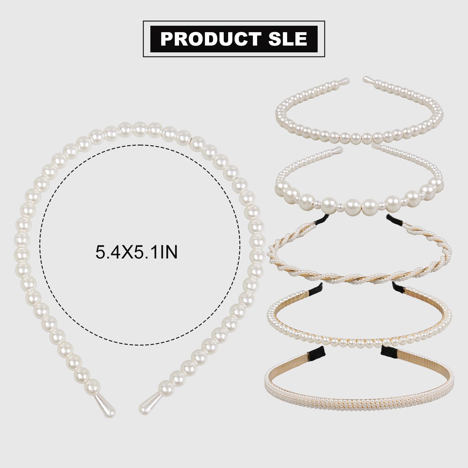 Bandeaux perles multi couches WOVOWOVO pour style sophistiqué