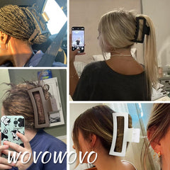 Les pinces WOVOWOVO chignon quotidien sont polyvalentes pour bureau et maison.