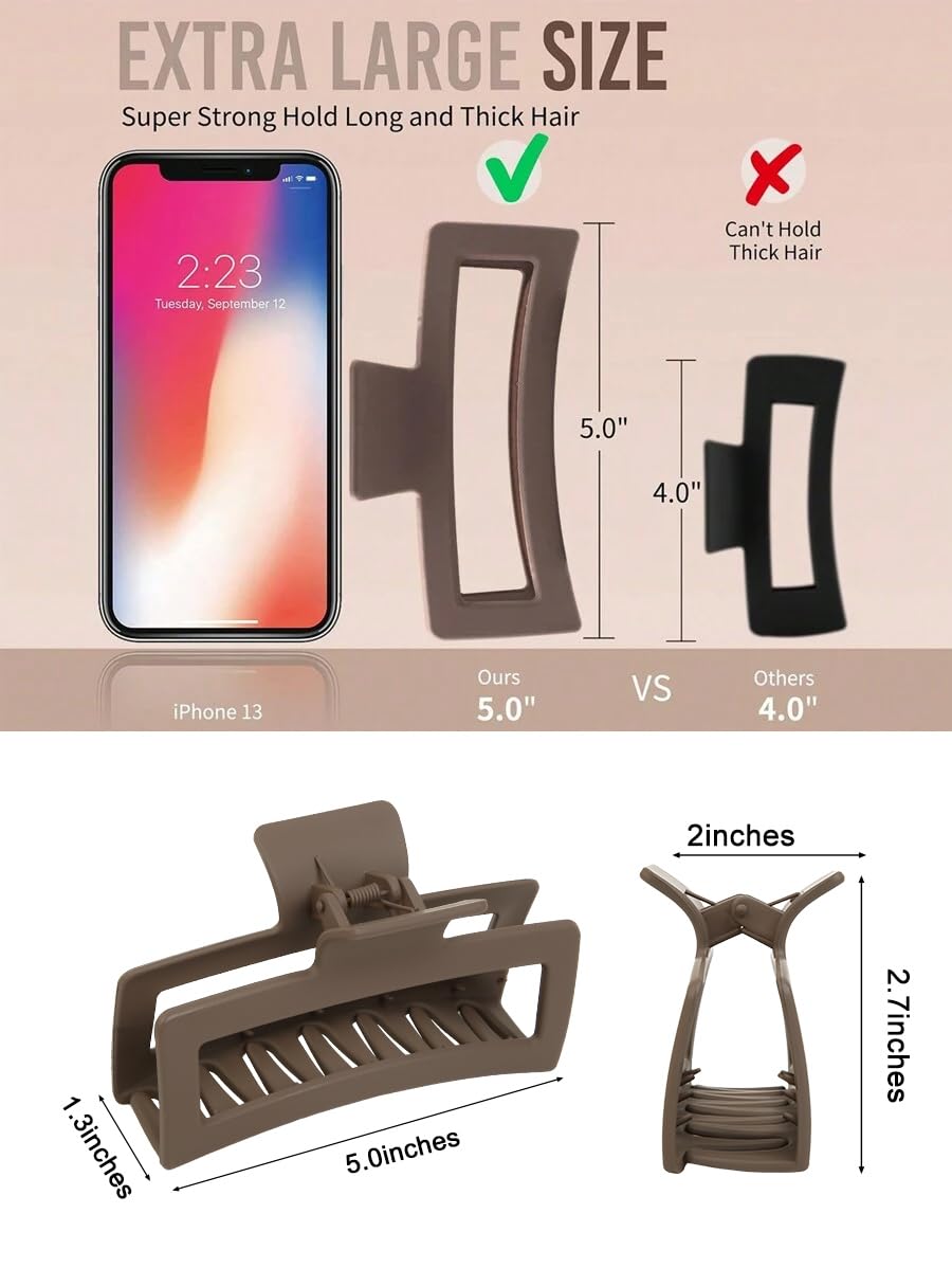 Les pinces WOVOWOVO queue-de-cheval offrent fixation solide pour les matins chargés.
