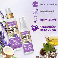 WOZUTUNT application sur cheveux humides prolonge la protection et le lissage.