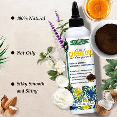 WOZUTUNT Chebe huile massage cuir chevelu : application facile et relaxante.