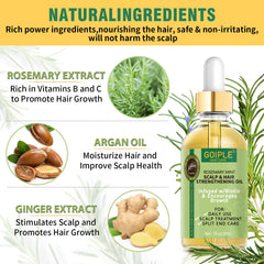 WOZUTUNT huile romarin cheveux, brillance accrue et vitalité.