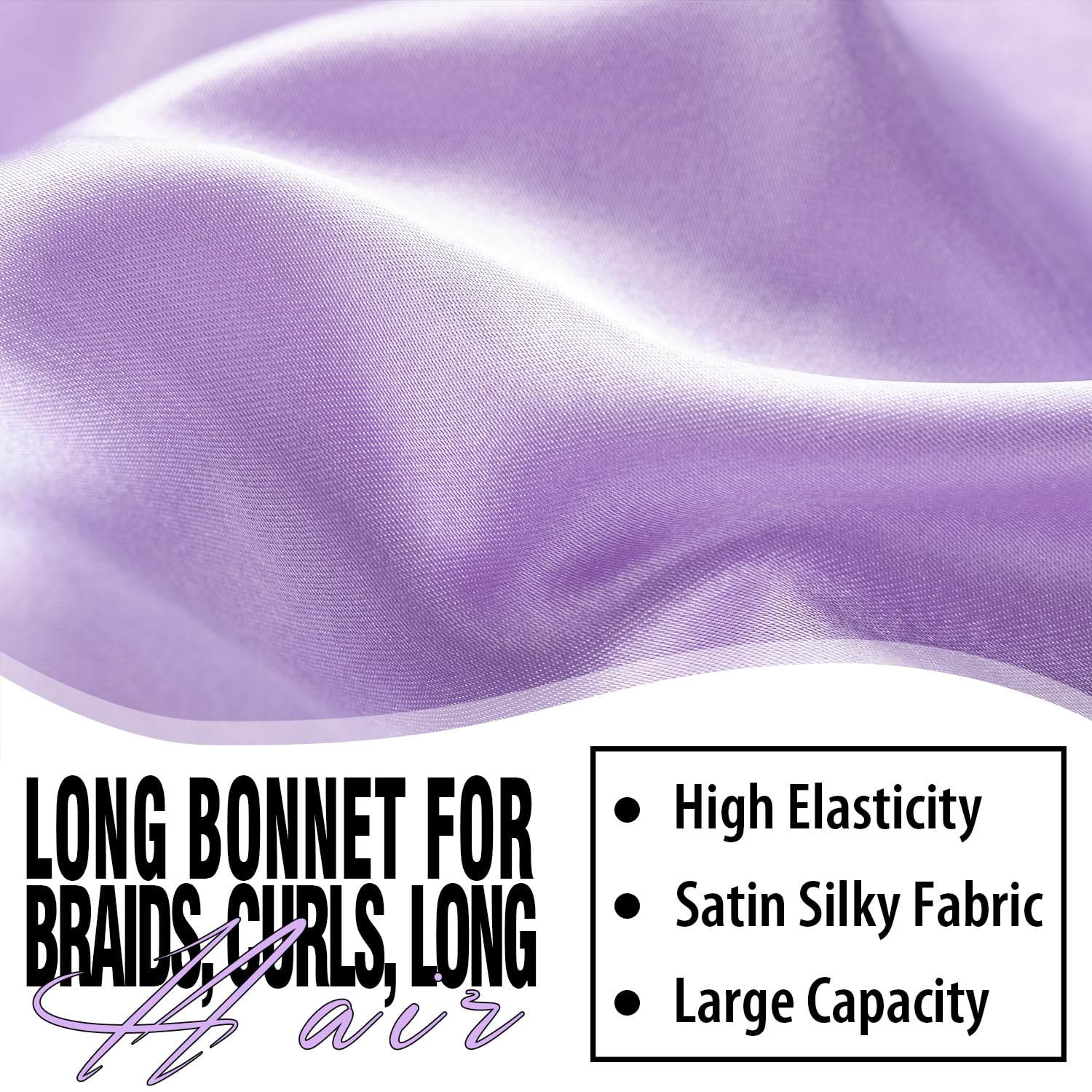 Bonnet WOZUTUNT extra long couvre entièrement les cheveux.