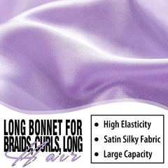 Bonnet WOZUTUNT extra long couvre entièrement les cheveux.