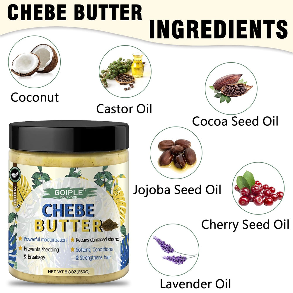 Massage du cuir chevelu avec WOZUTUNT Chebe Beurre pour hydratation.