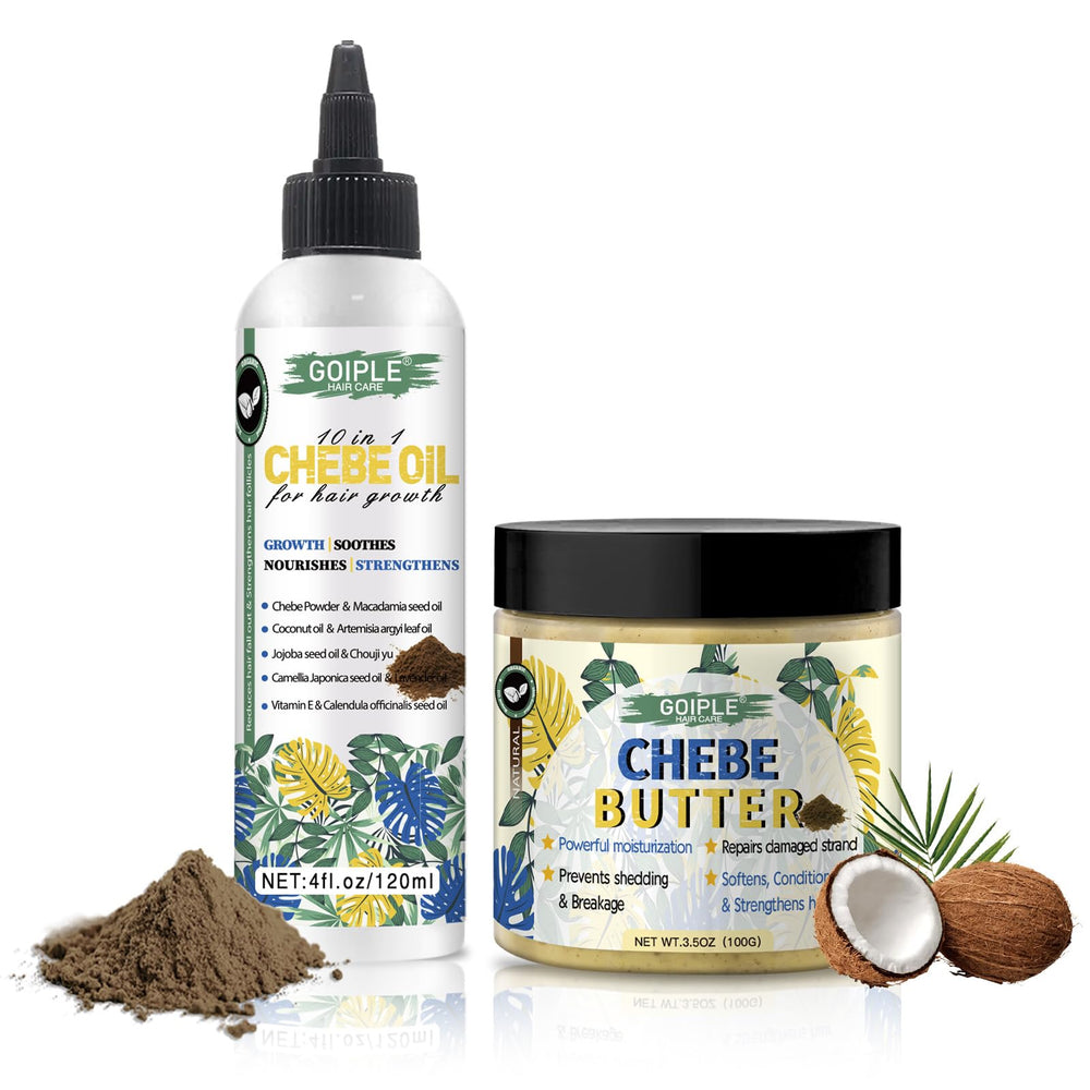 WOZUTUNT Chebe huile-cheveux, soin nourrissant pour cheveux forts et brillants.