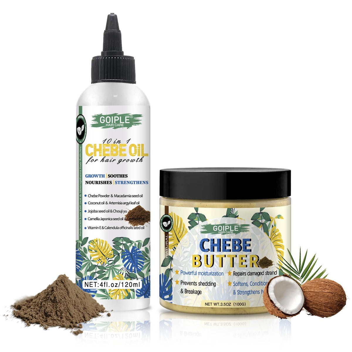 WOZUTUNT Chebe huile-cheveux, soin nourrissant pour cheveux forts et brillants.