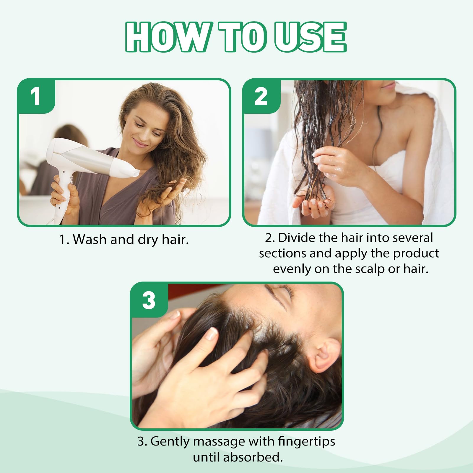 WOZUTUNT Chebe Romarin – vue avant/après cheveux renforcés