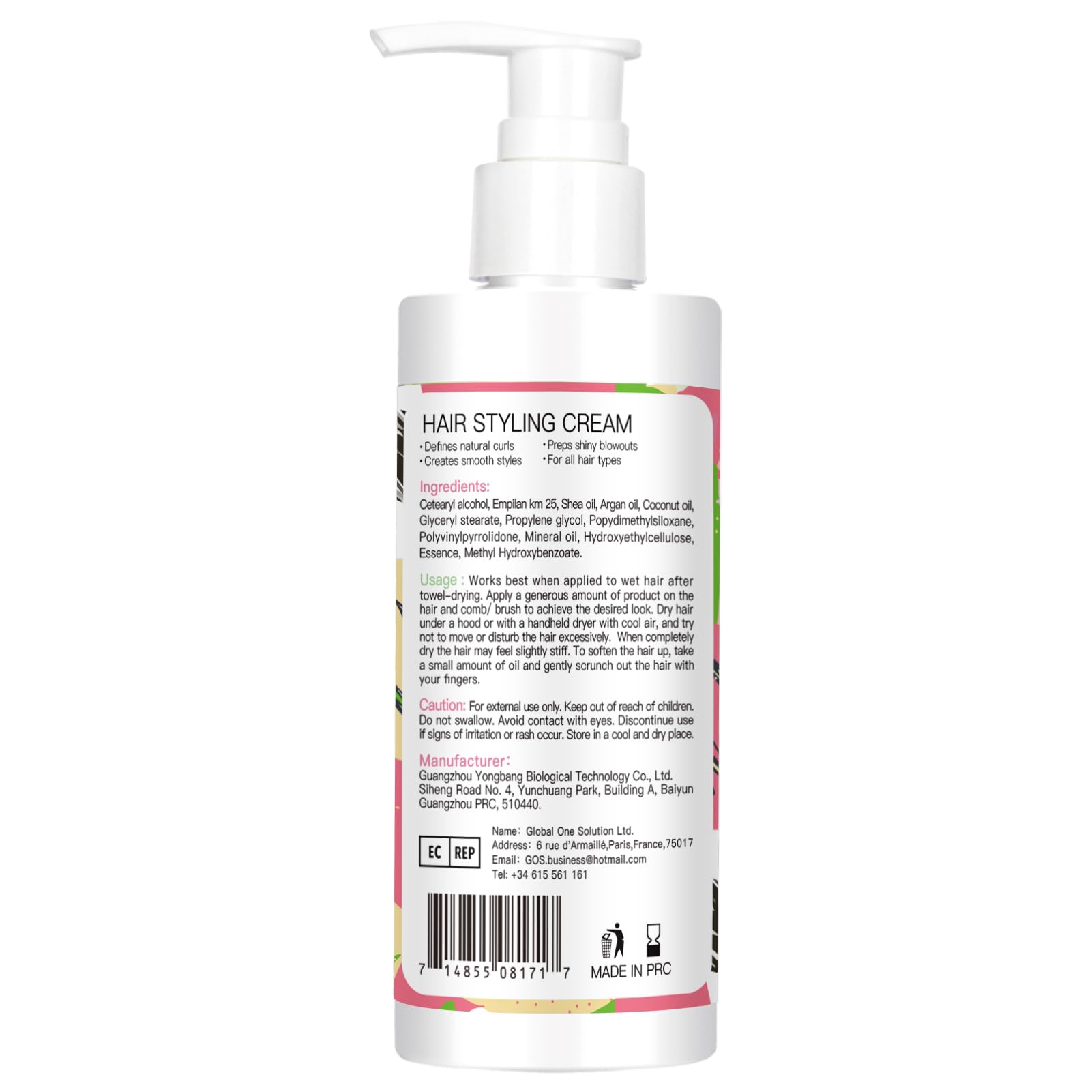 WOZUTUNT Crème coiffage 3-en-1 format voyage pratique
