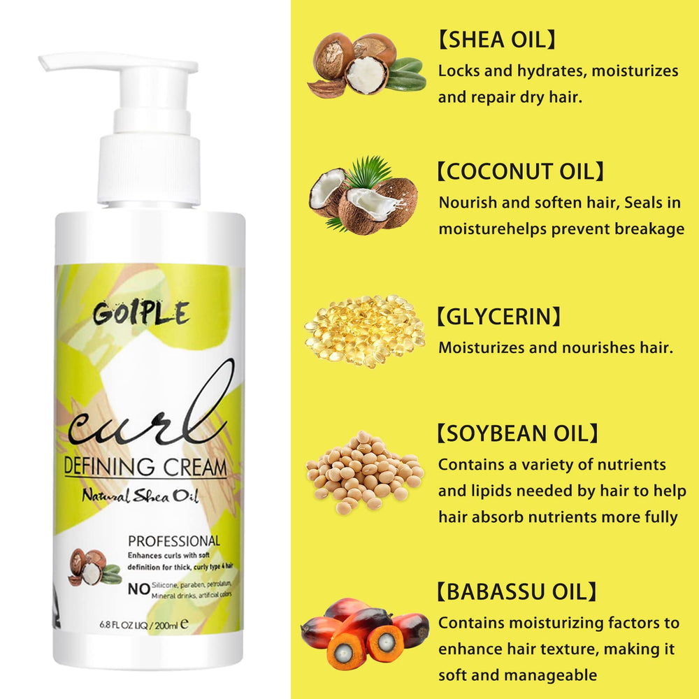 Texture onctueuse de la Crème WOZUTUNT pour boucles hydratées.