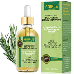 WOZUTUNT huile romarin: bouteille prête pour le soin capillaire quotidien.