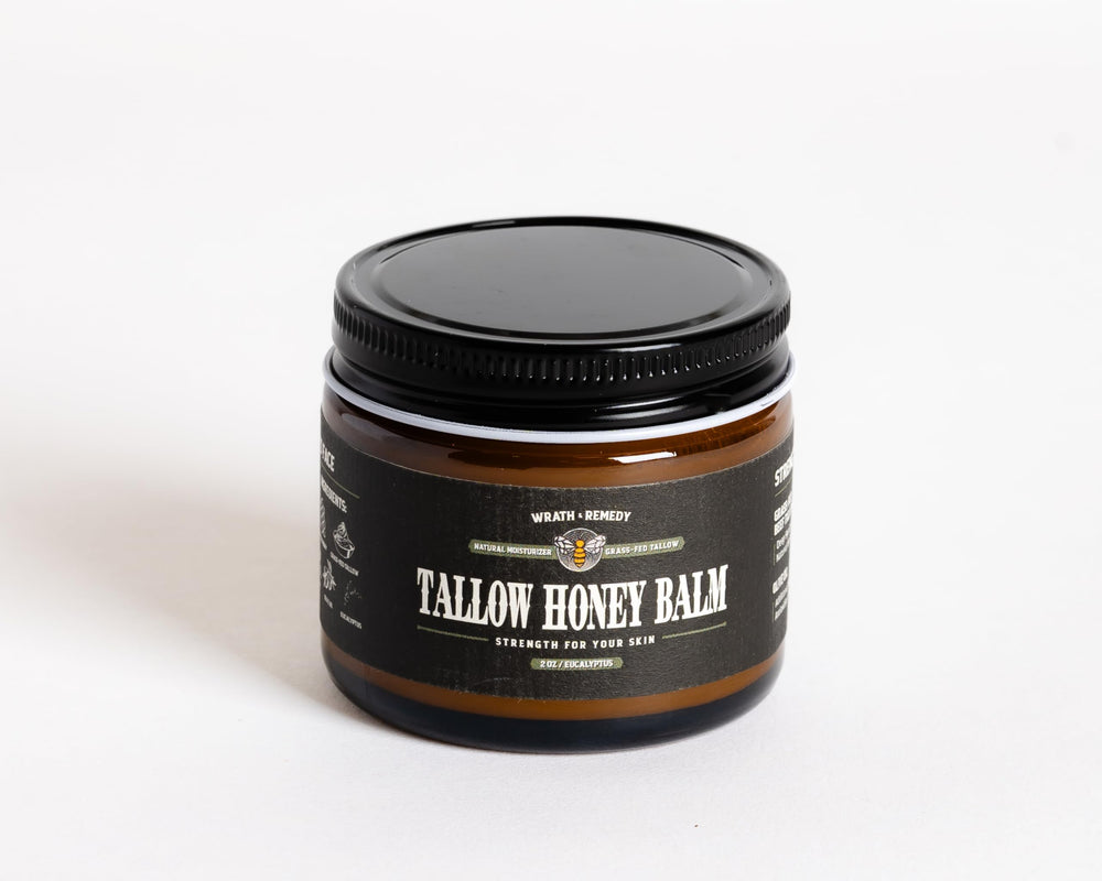 Wrath & Remedy: baume tallow miel-manuka pour visage et zones seches.