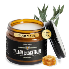 Wrath & Remedy: pot de baume tallow non fouette eucalyptus, hydratation longue duree.